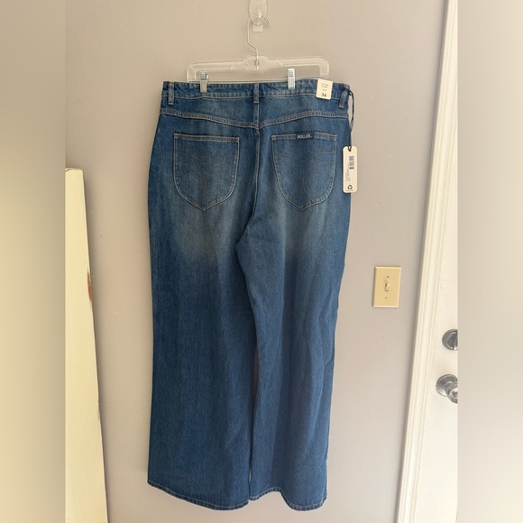 Rolla’s Studio Flare Eclipse Vintage Super High Rise Wide Leg Baggy Jeans SZ 34 - Picture 6 of 11